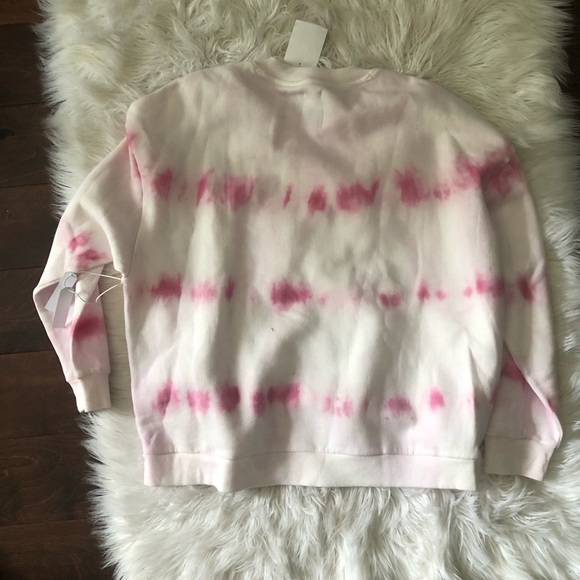 NWT vanilla star pink tie dye crewneck sweater - Picture 2 of 3
